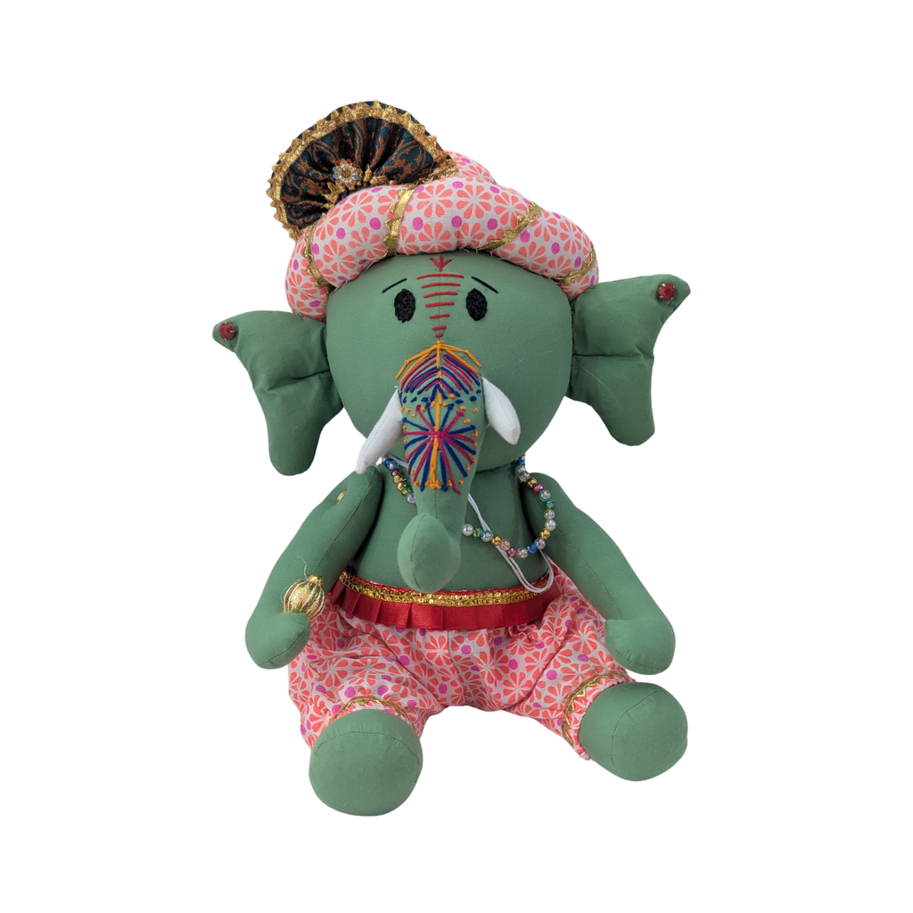 Eco-Friendly Cotton Ganesh Ji Idol | Beautiful Handcrafted Ganpati Decor