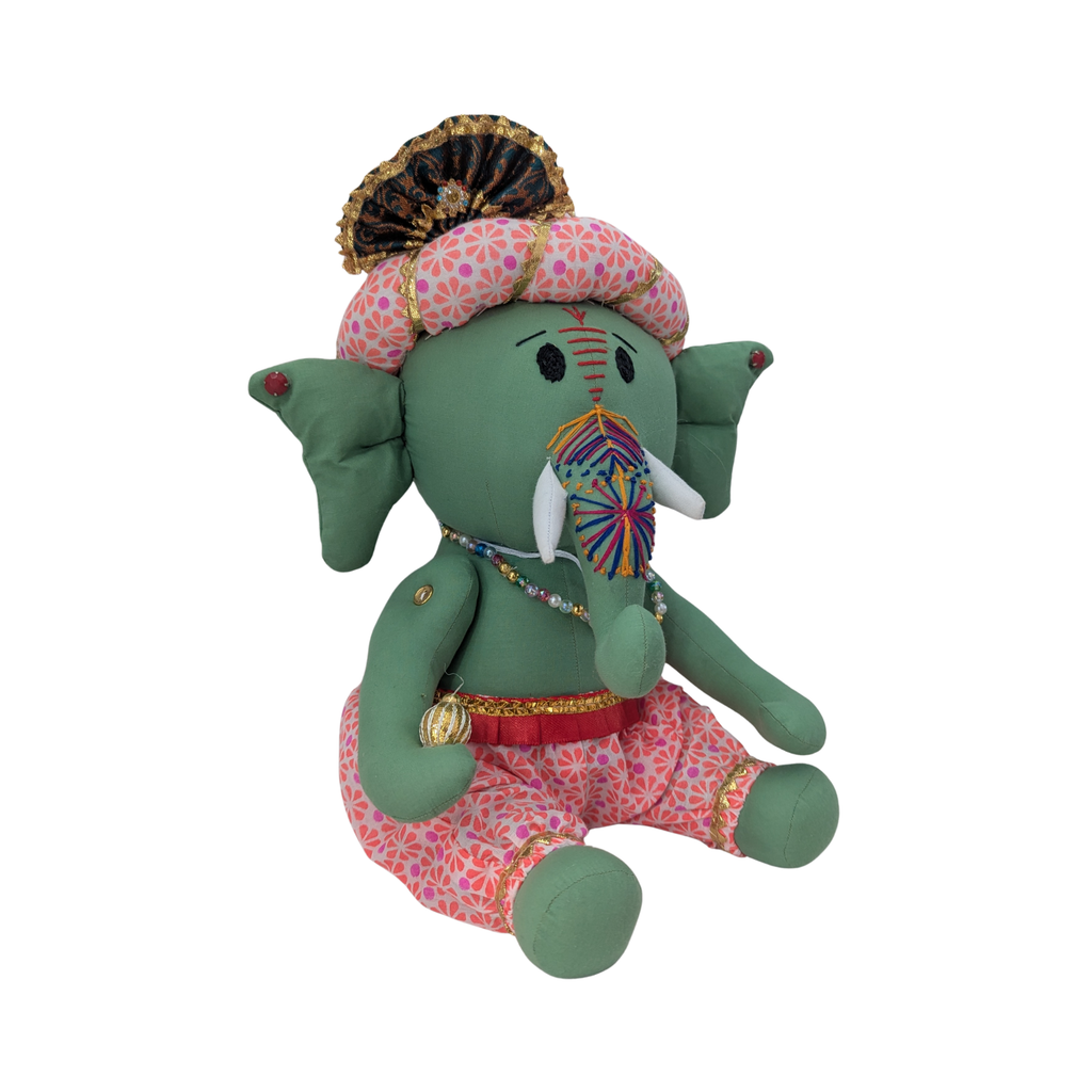 Eco-Friendly Cotton Ganesh Ji Idol | Beautiful Handcrafted Ganpati Decor