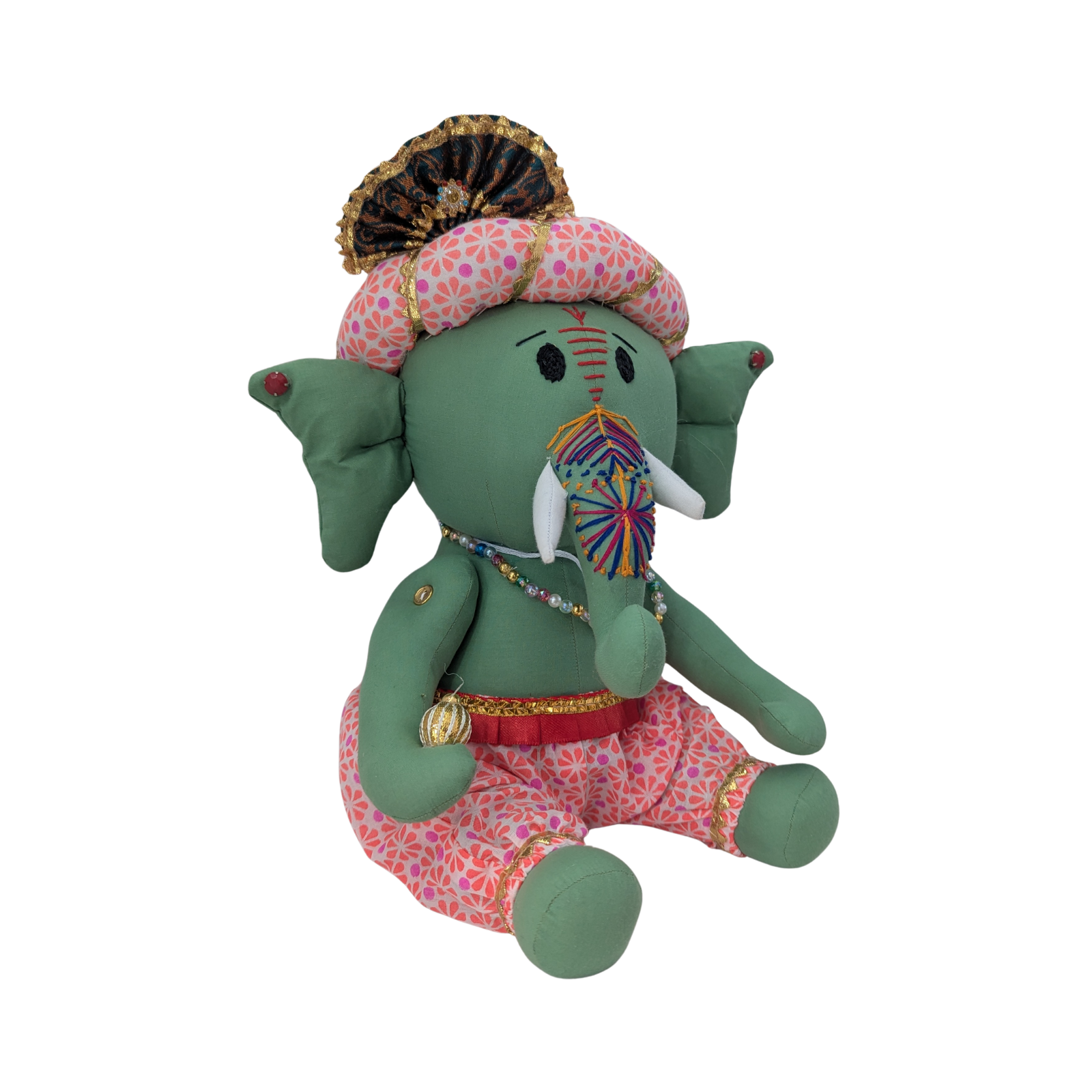 Eco-Friendly Cotton Ganesh Ji Idol | Beautiful Handcrafted Ganpati Decor