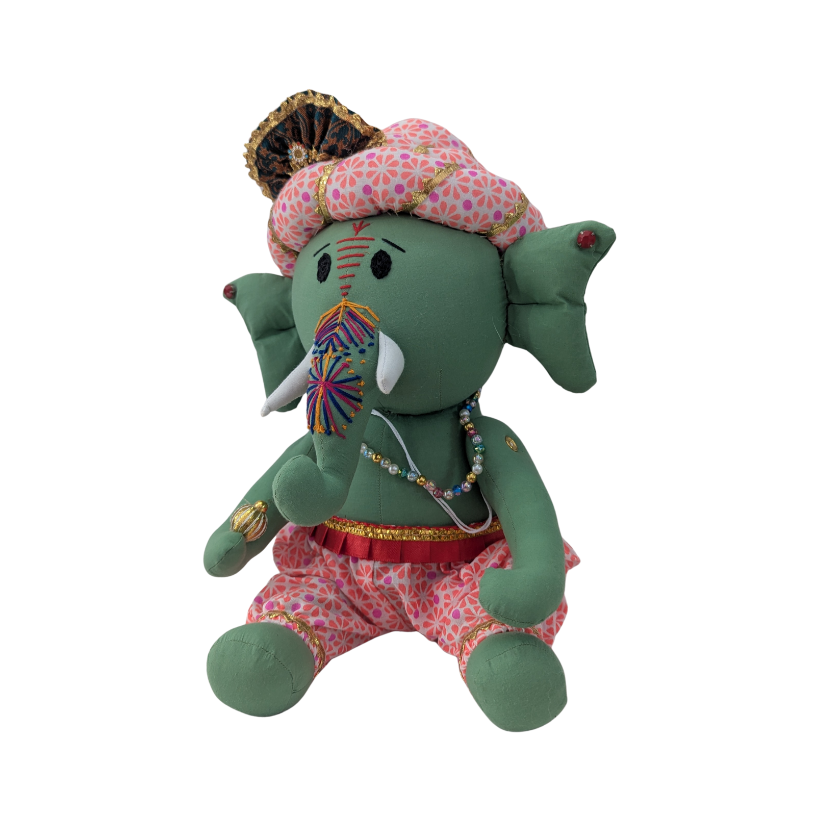Eco-Friendly Cotton Ganesh Ji Idol | Beautiful Handcrafted Ganpati Decor