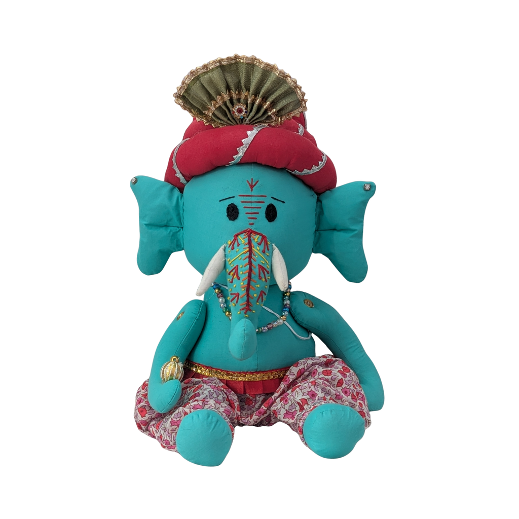 Handcrafted Fabric Ganesh Ji | Unique Home Temple & Festive Decoration Idol