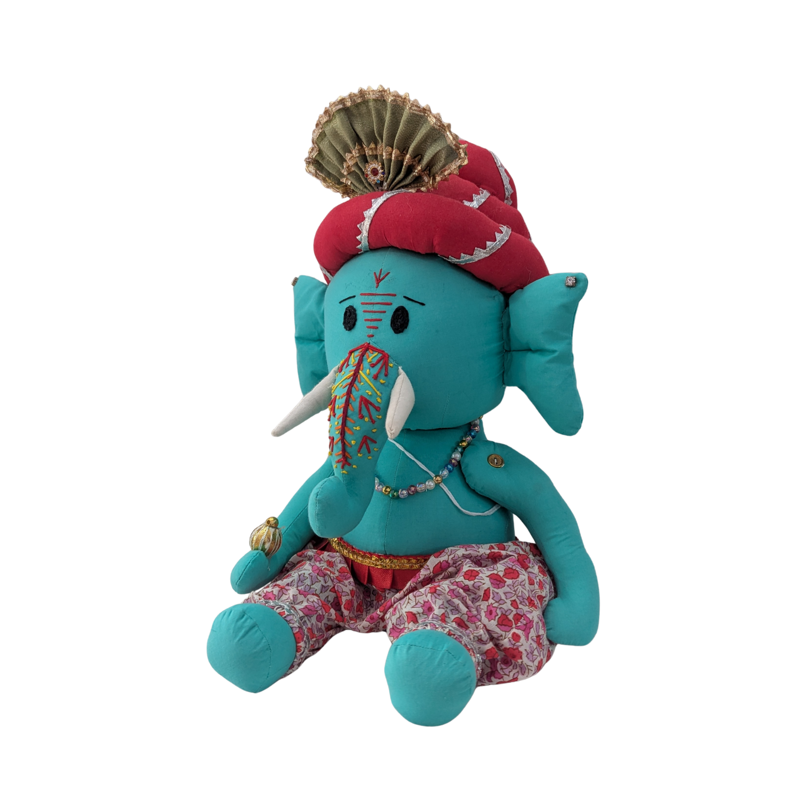 Handcrafted Fabric Ganesh Ji | Unique Home Temple & Festive Decoration Idol