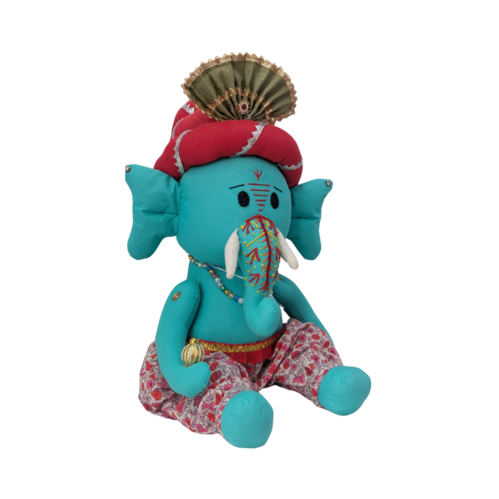 Handcrafted Fabric Ganesh Ji | Unique Home Temple & Festive Decoration Idol