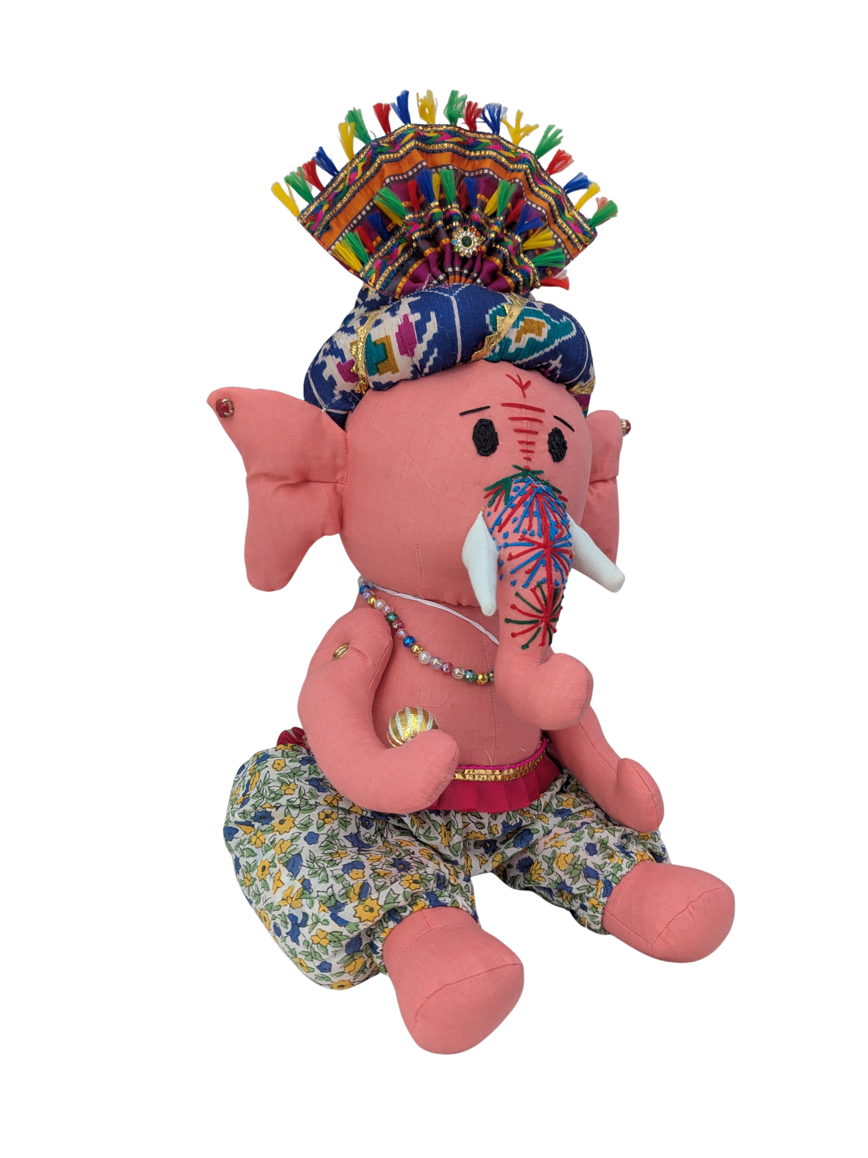 Handmade Cloth Ganesh Ji Idol – Eco-Friendly & Decorative Murti for Home & Gifting