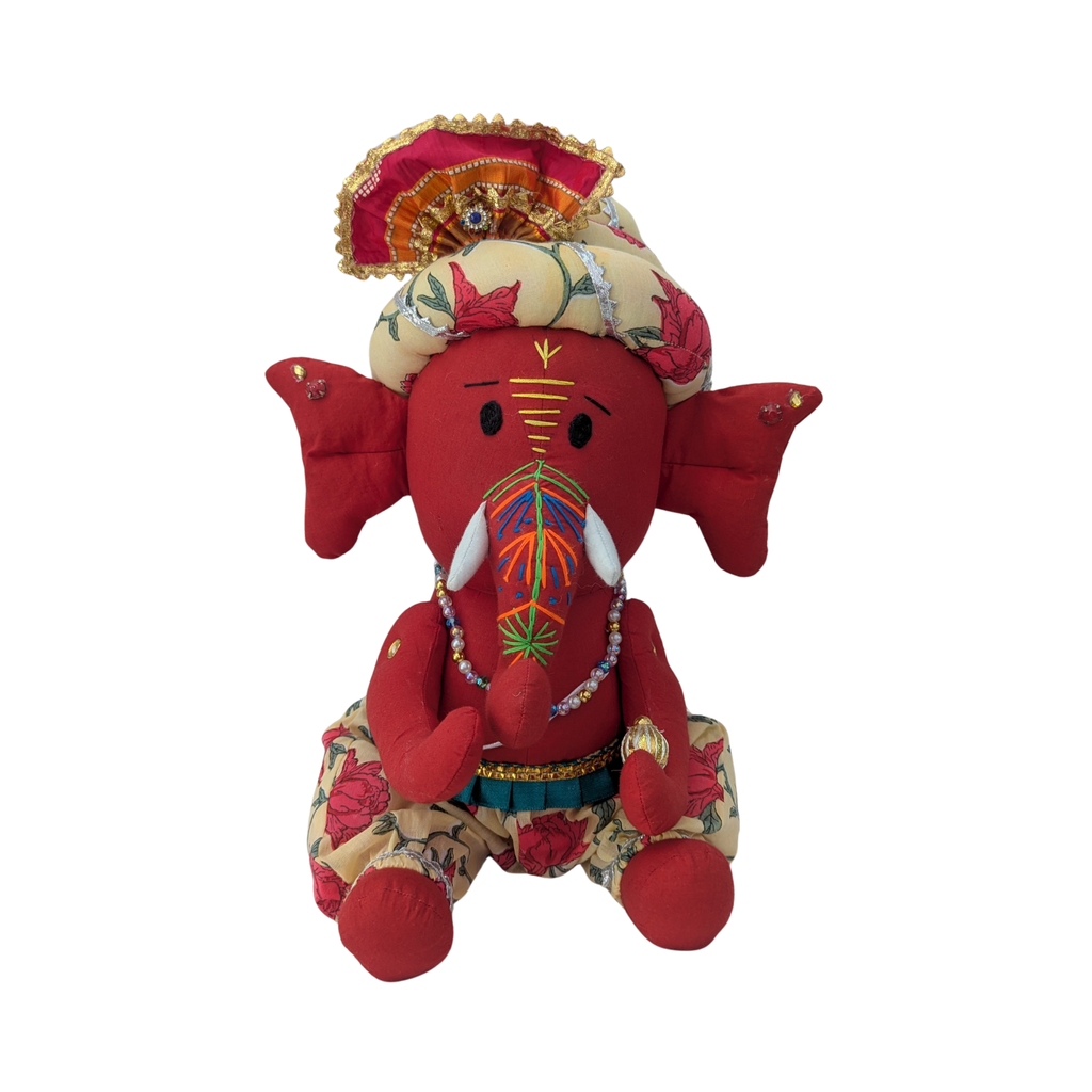 Traditional Rajasthani Cloth Ganesh Ji | Handmade Fabric Ganpati for Gifting