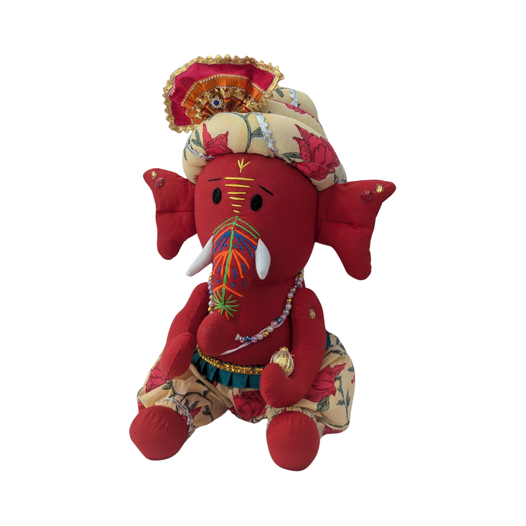 Traditional Rajasthani Cloth Ganesh Ji | Handmade Fabric Ganpati for Gifting