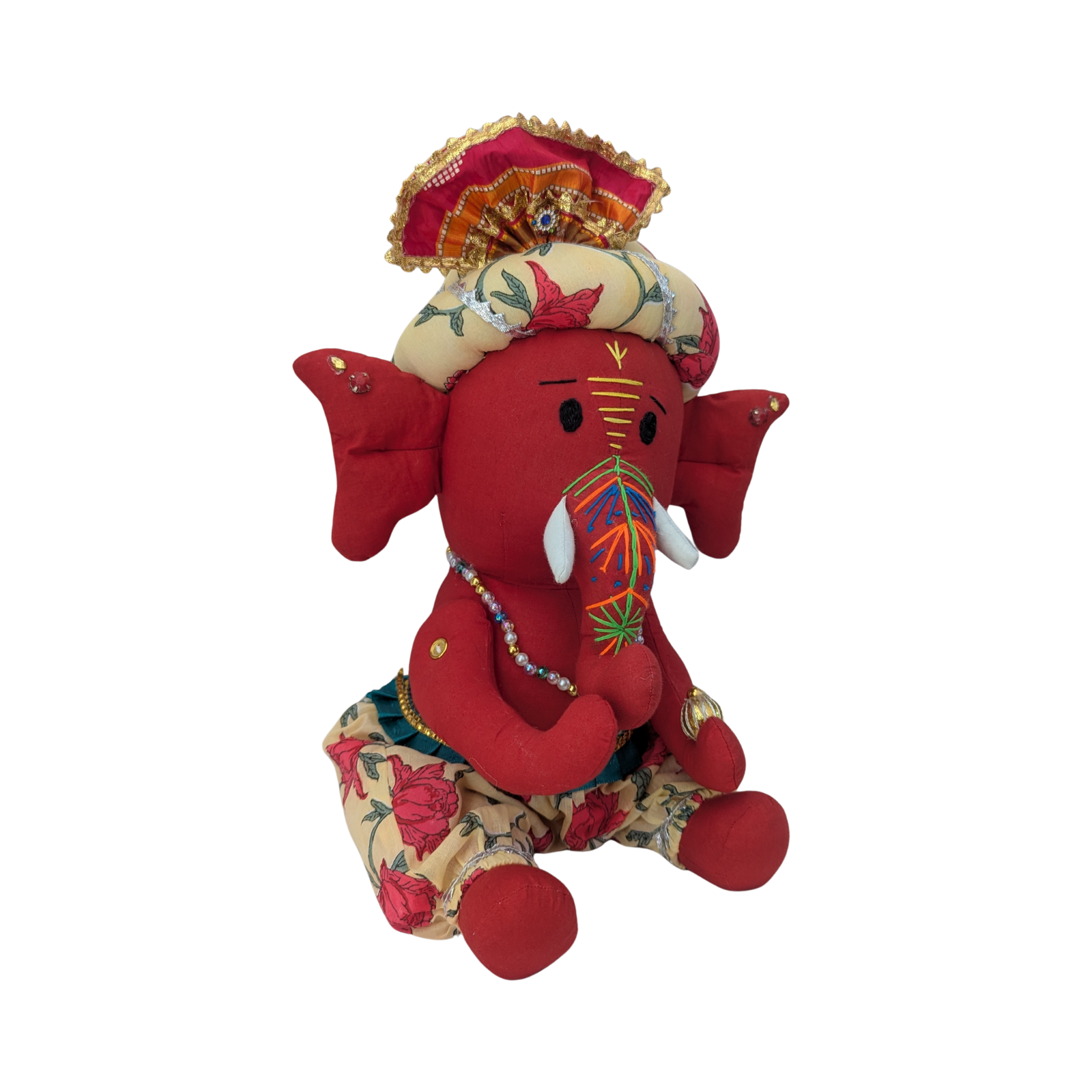 Traditional Rajasthani Cloth Ganesh Ji | Handmade Fabric Ganpati for Gifting